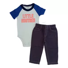 Conjunto Body E Calça Roupa Bebe Menino Carters Original