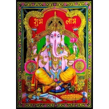 Poster Deus Ganesha- Painel Ganesha Indiano- Desatador Nós