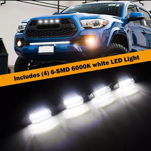 Luces Led Toyota Tacoma Trd Para Parrilla 2016 18 2020 2023 Foto 10