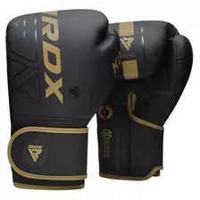 Guantes De Boxeo Rdx 14 Oz Negro/dorado