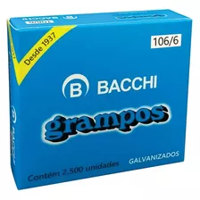 Grampo Para Grampeador - 106/6 Galvanizado 2500 Grampos - Ba