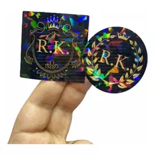 Adesivos Holográficos Personalizados 100 Unids 4x4cm