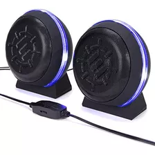 Altavoces Usb Juegos Sl2 Luz Azul Led, Conexión Cable ...