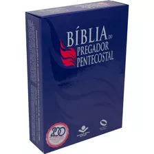 Bíblia Do Pregador Pentecostal | Naa | Capa Luxo Azul | Box, Sbb