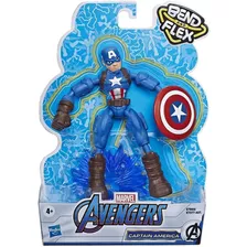 Capitão América - Figura Bend & Flex - Avengers - Hasbro