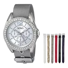 Xoxo Xo9053 Reloj Acentuado Con Rhinsetone Para Mujer Con Co