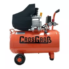 Compresor De Aire Eléctrico Portátil Crosgrob Cr 50 Co Monofásico 50l 2.5hp 220v Naranja