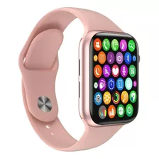 Relógio Digital Smart Watch Rosa Android E Ios Caixa Rosa-chiclete Pulseira Rosa-chiclete Bisel Rosa-chiclete Desenho Da Pulseira Lisa