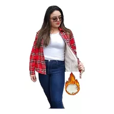 Blusa Xadrez Feminina Plus Size Adulto Forrada Super Quente