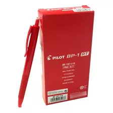 Caneta Esferográfica Pilot Bp-1 Retrátil 0.7 Vermelha 12un Cor Do Exterior Vermelho