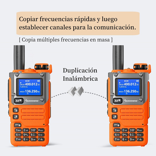 Radiocommunication Uhf/vhf Amfm 5w Solid Metallic Ptt Type C Foto 5