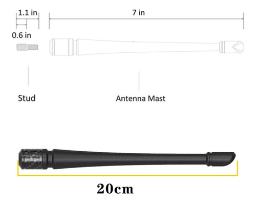 Antena De Radio Jeep Wrangler Jk Jl 2007-2022 Foto 3