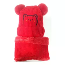 Set Gorro Y Cuello Para Invierno Para Niños 2 Años A 5 Años