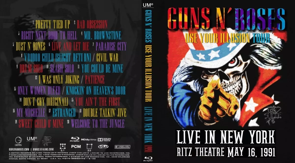 Guns N' Roses Use Your Illusion Ed. 2022 En Bluray. 1 Disco!