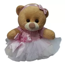 Ursa Bailarina Rosa Gg 80cm Sentada - Para Nicho Quarto Bebê