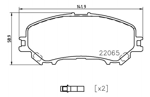 Balatas Bajos Metales Del Renault Koleos 17/19 Brembo Foto 3