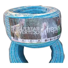 Manguera De Riego 1/2x25m Super Reforzada Bicolor - Freplast Color Azul