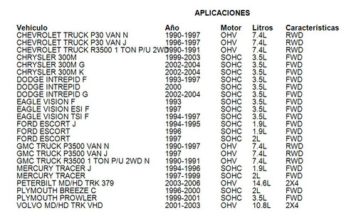 Banda Serpentina Chrysler Lhs 1994 - 2001 Sohc 3.5l Fwd Gas Foto 3