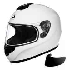 Casco Integral De Motocicleta Con Visera Transparente, Casco