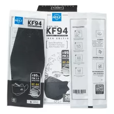 Mascarillas Heile Kn95 Kf94 Mask De Epe Industriales Descartables Con 4 Capas 1 Caja X 100 Unidades Color Negro