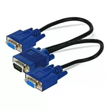 Cabo Y Splitter Vga Macho X 2 Vga Femea