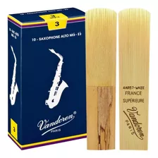 2 Palheta Sax Alto Vandoren Tradicional 1 1,5 2 2,5 3 3,5 4