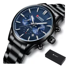 Relógio Clássico Curren 8446 Calendar Chronograph