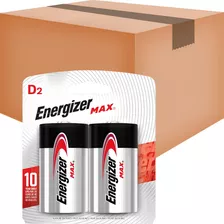 Pilha Alcalina D2 Grande Energizer Max Com 24 Unidades