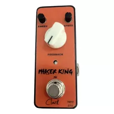 Pedal Clark Phaser King N6 True Bypass Laranja Efx