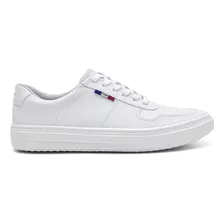 Sneaker Branco Casual Dia Dia Confortavel Leve Moda