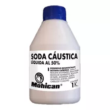 Soda Caustica Liquida Al 50 % Mohican 1 Kilo