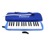 Flauta MelÃ³dica Leonard 32 Notas Con Funda - Color Azul