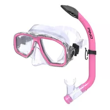 Set Snorkeling Pino Junior Mascara Buceo Kit Combo Color Rosa