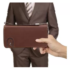 Cartera De Lujo Para Caballero Con Tarjetero Y Porta Celular