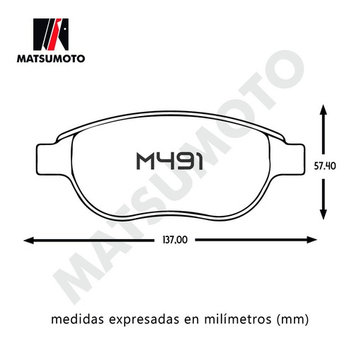 Pastillas De Freno Delantera Semi-metalica Para Peugeot 307 Foto 3