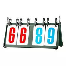 Marcador Flip De Mesa Score 4/5/6 Dígitos Fácil 4 Dígitos
