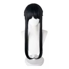 Peluca De Anime Spyfamily Yor Forger De Cabello Negro Largo