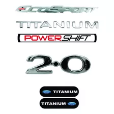 Kit Emblema Ecosport+titanium+powershift+2.0 + Brinde