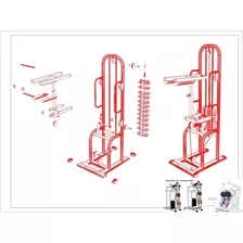 Projeto De Uma Máquina De Panturrilha - Aparelho Academia.