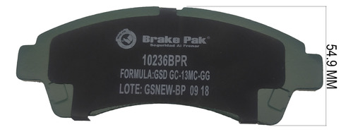 Pastilla Freno Del Brake Pak Para Mazda B2000 Foto 7