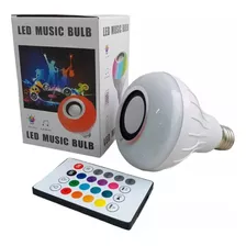 Bombillo Parlante 12w Bluetooth Luces Led Rgb + Control Colo