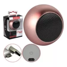 Caixinha Som Bluetooth Tws Metal Minispeaker Amplificada 3w