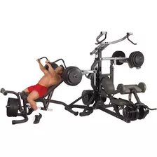 Body Solid Sbl460p4 Freeweight Leverage Gym Package