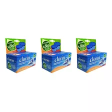 Kit 3 Cloro Clorin P/ 1000l D´água Embalagem C/ 25 Pastilhas