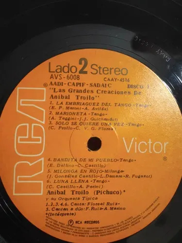 Aníbal Troilo - Las Grandes Canciones De - vinilo 1970