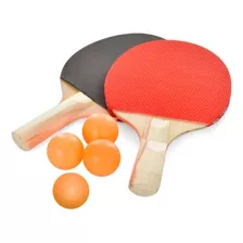 Kit Ping Pong 2 Raquetes E 4 Bolinhas Dm Toys - 6727