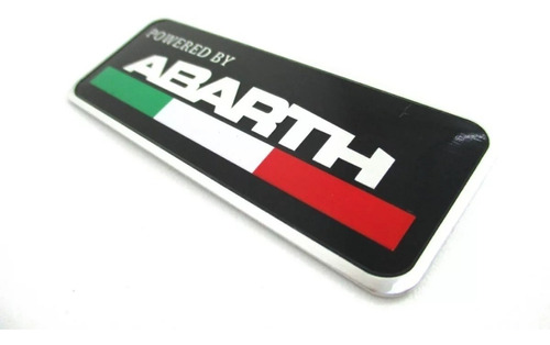 Emblema Abarth Bandera Italia Powered By Fiat Autoadherible Foto 3