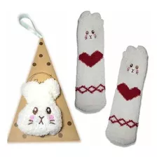 Calcetas Kawaii Diseño Gato Y Animales Más Caja De Regalo 