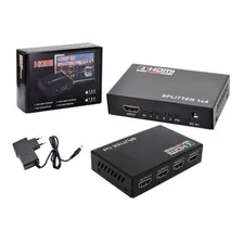 Distribuidor Divisor Splitter Hdmi 1x4 1.4v Full Hd 3d 1080p