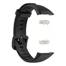 Pulseira De Silicone Para Huawei Band 6 Colorida Cor Preto